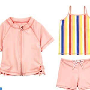 Toddler Swim Tankini Shorts and Rash Guard Set 18-24 m